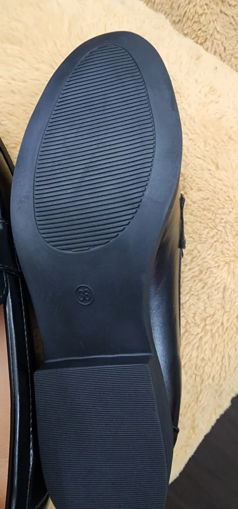 New -Black Loafers Size 38 image indicator(3)