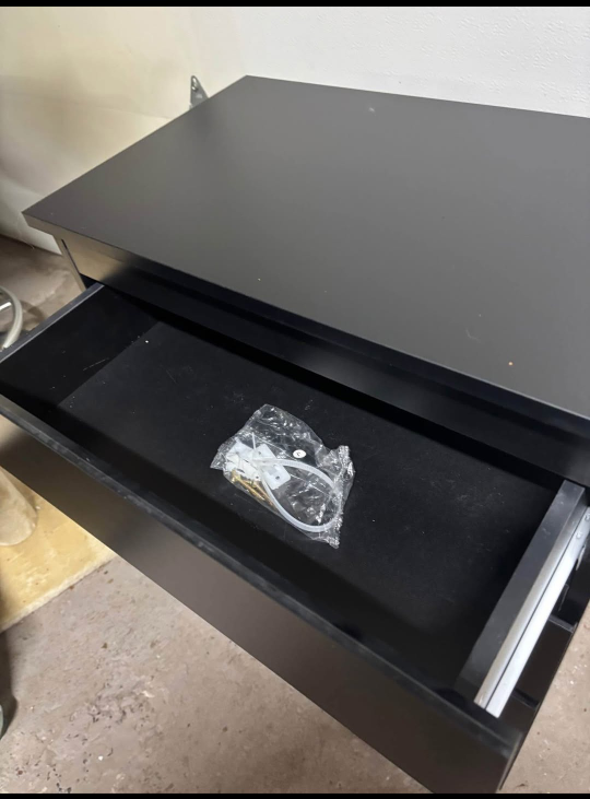 Black 4-Drawer Dresser - photo 5
