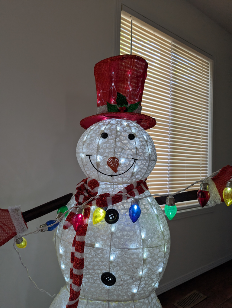 Holiday Living Lighted Snowman - 52 in