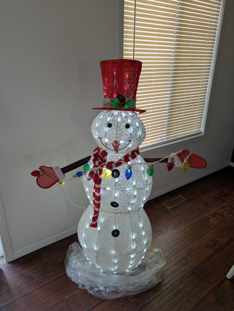 Holiday Living Lighted Snowman - 52 in - photo 2