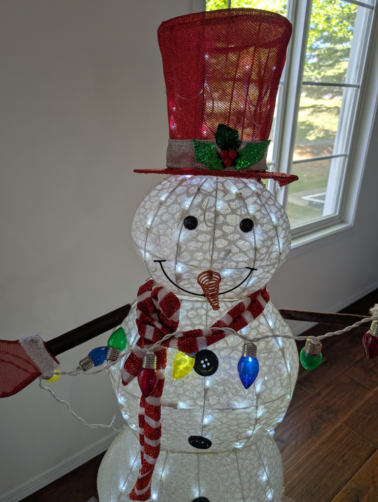 Holiday Living Lighted Snowman - 52 in - photo 3