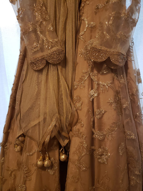 Golden Embroidered Gown - photo 3