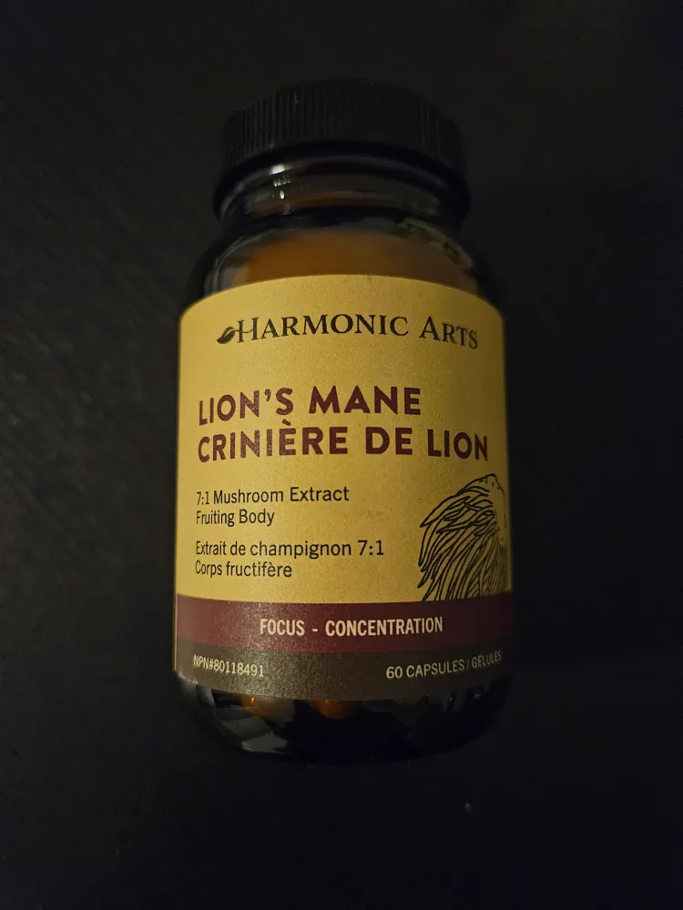 NEW Focus Vitamin - Harmonic Arts Lion's Mane Capsules thumbnail
