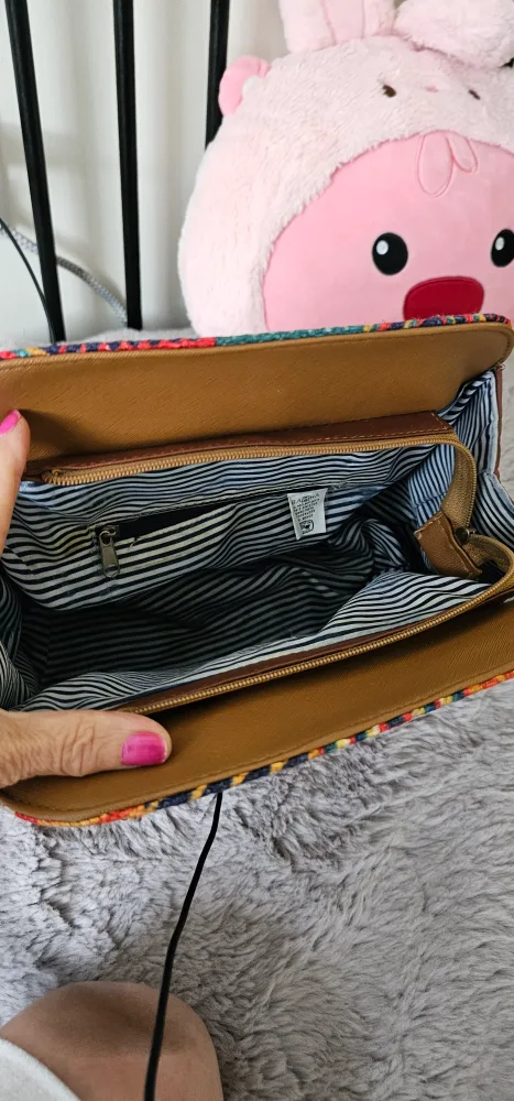 Amayra Patterned Satchel Handbag image indicator(3)