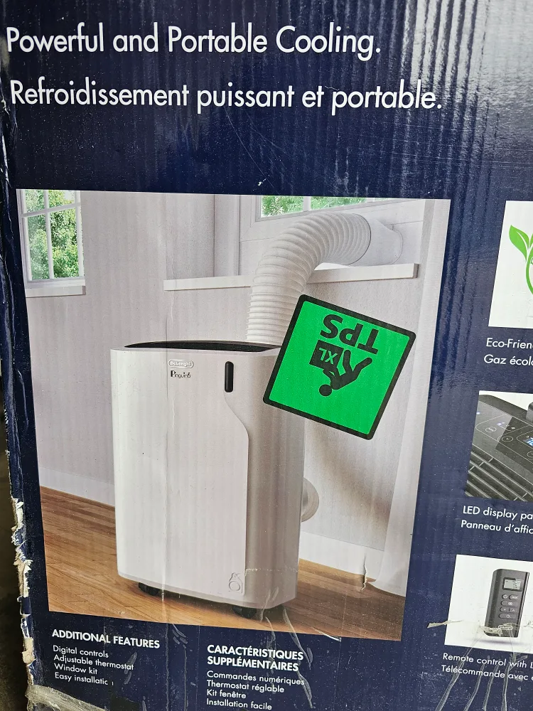 White DeLonghi Penguin Portable Air Conditioner image indicator(7)