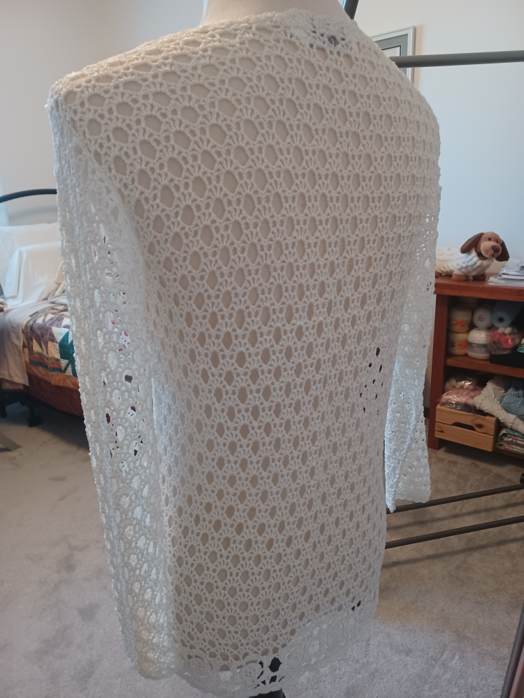 White Crochet Cardigan - photo 3