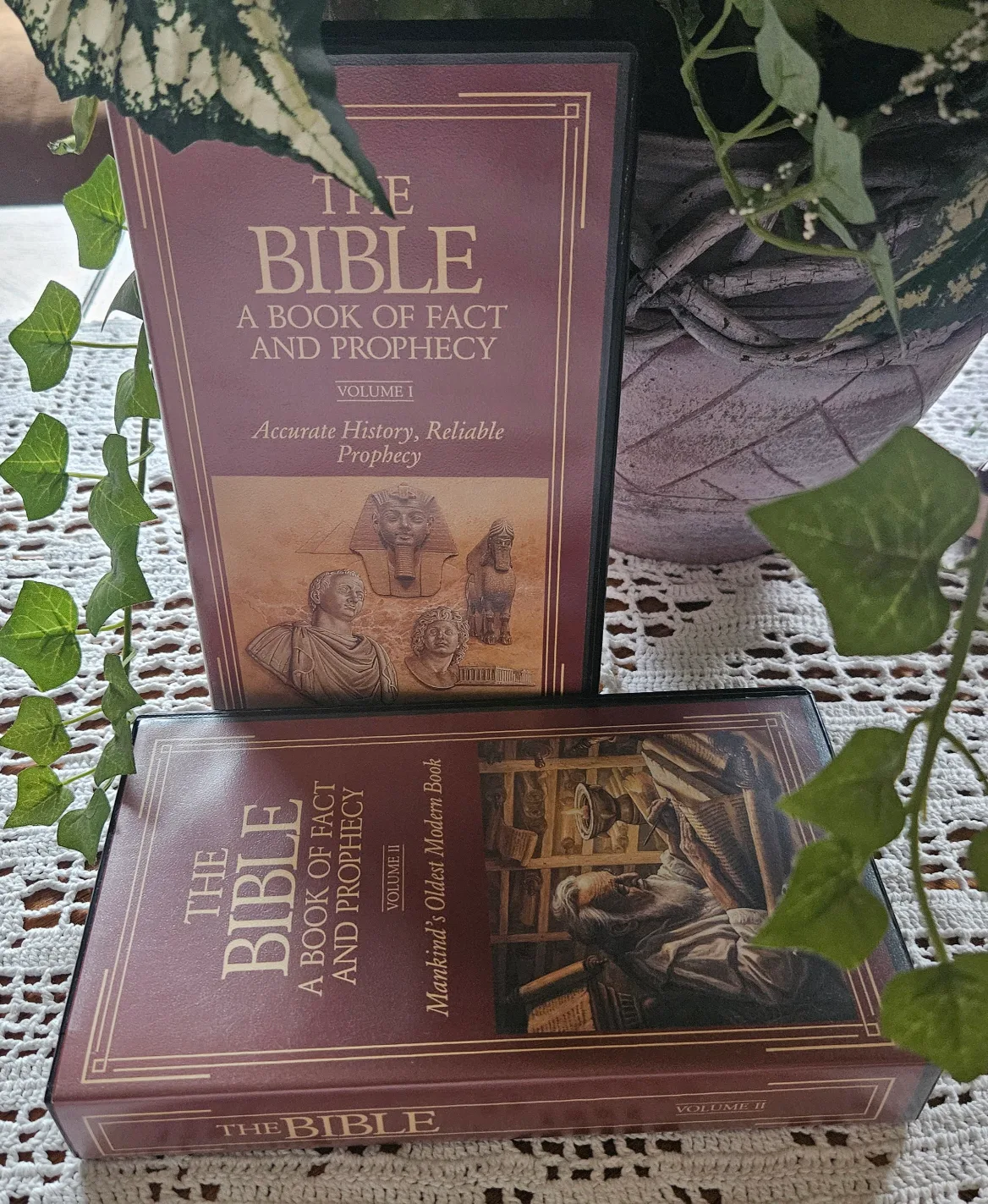 Two-volume VHS set:"The Bible: A Book of Fact and Prophecy" image indicator(2)