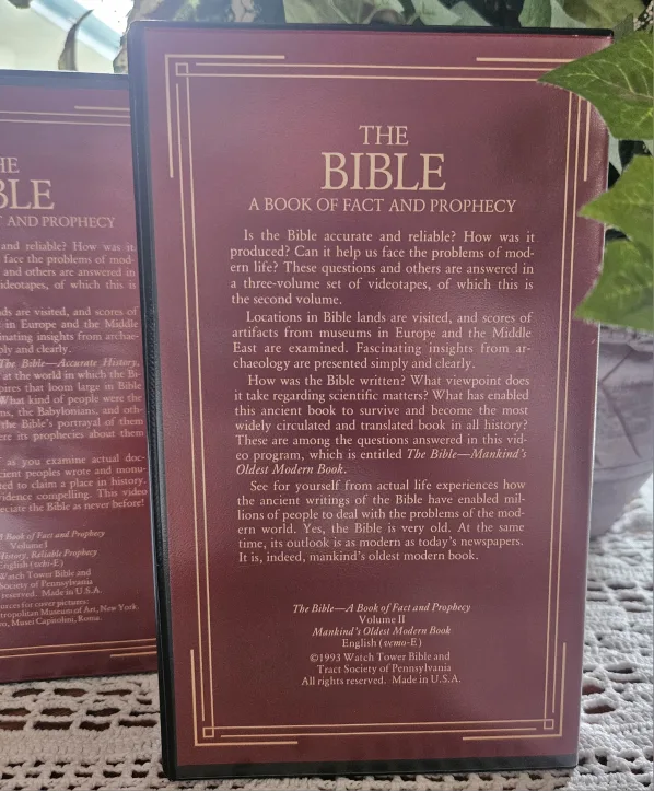 Two-volume VHS set:"The Bible: A Book of Fact and Prophecy" image indicator(5)