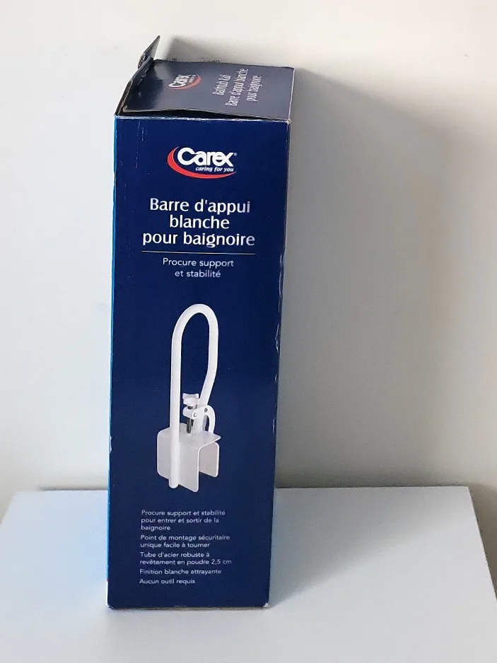 Carex White Bathtub Rail image indicator(8)