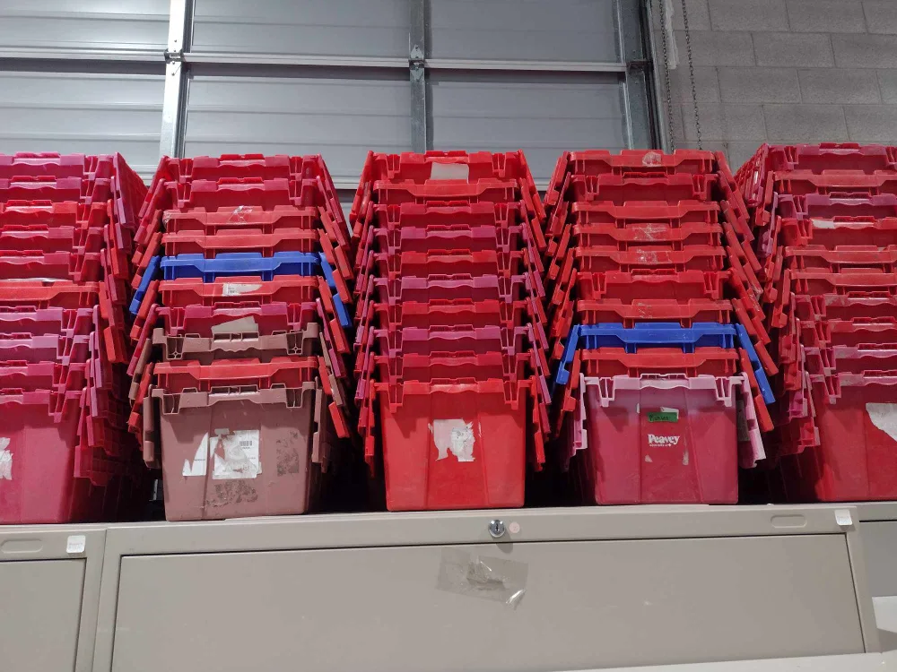 SALE! Plastic Stacking Industrial / Shipping Bins / Containers image indicator(4)