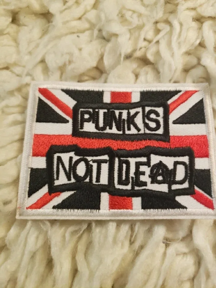 Punks Not Dead Embroidered Patch #freecycle thumbnail