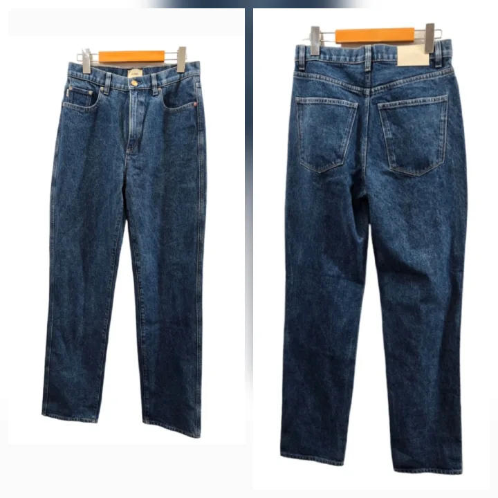 DL1961 Demi High Rise Relaxed-Fit Straight Leg Jeans Size 26-27 image indicator(6)