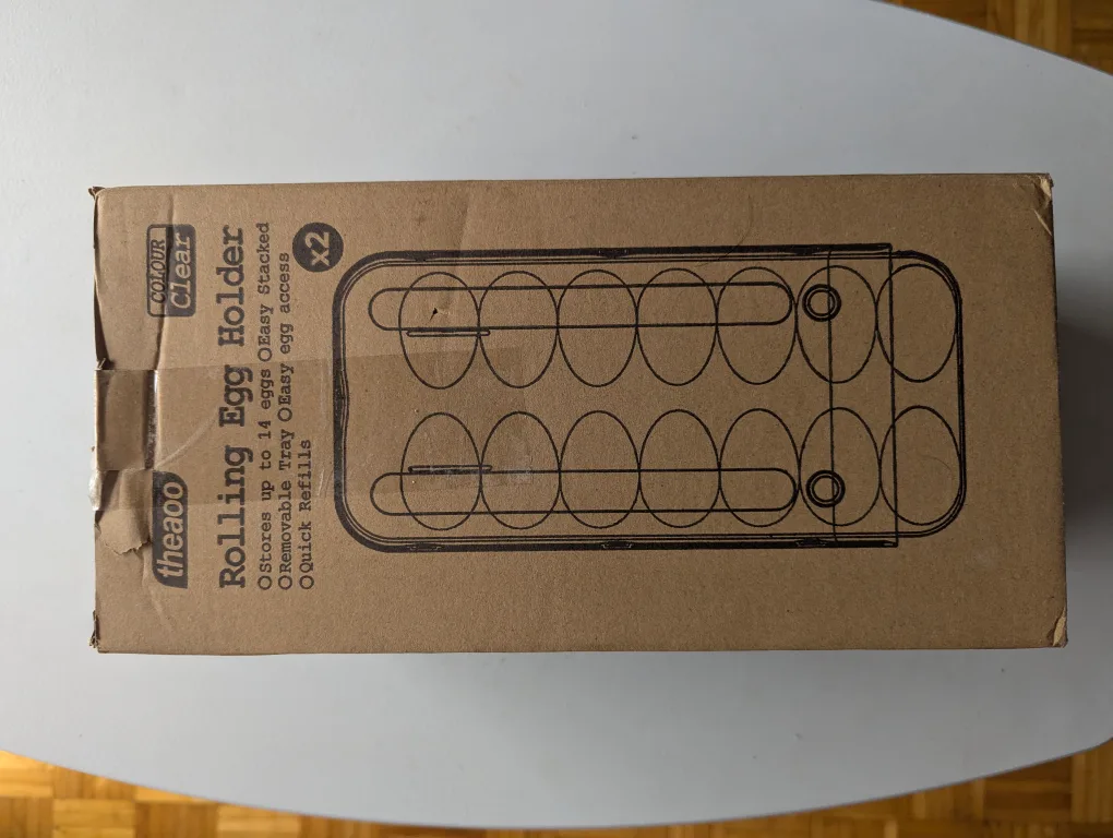 Rolling Egg Dispenser – 2-Pack Fridge Organizer image indicator(3)