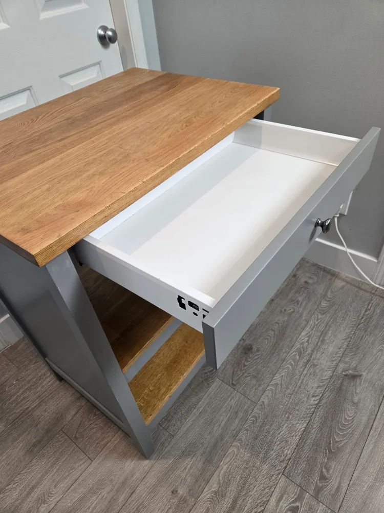 newly refinished butcher block kitchen island ikea tornviken image indicator(6)