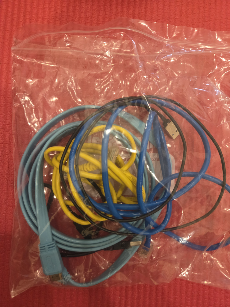 Assorted Cables - HDMI, Ethernet, USB
