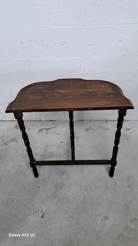 Last weekend!! Vintage Half-Moon Table image indicator(2)