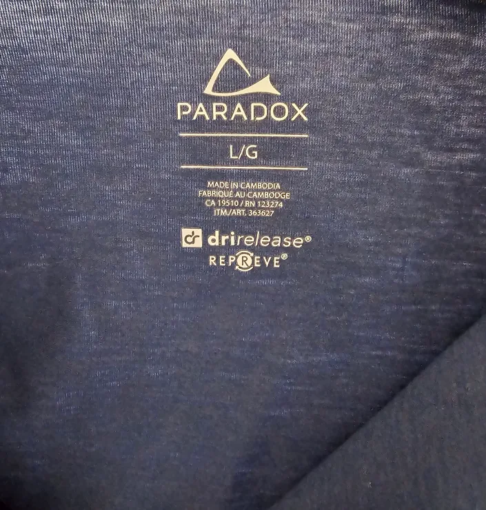 Paradox Navy Long Sleeve Shirt - L/G 💚 image indicator(2)