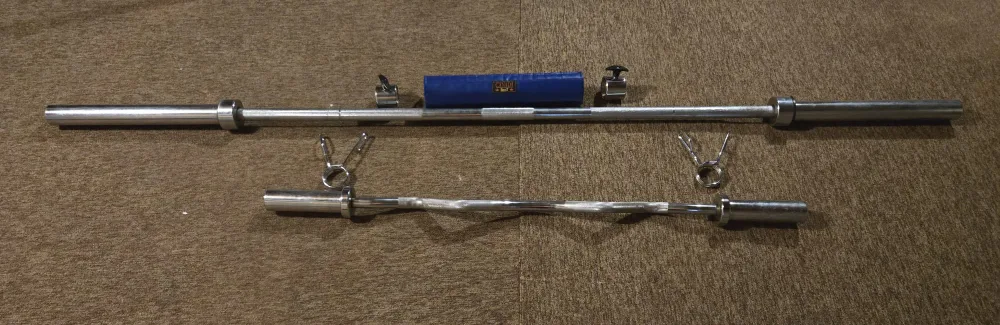 Powertec Olympic Bar and Easy Curl Bar thumbnail