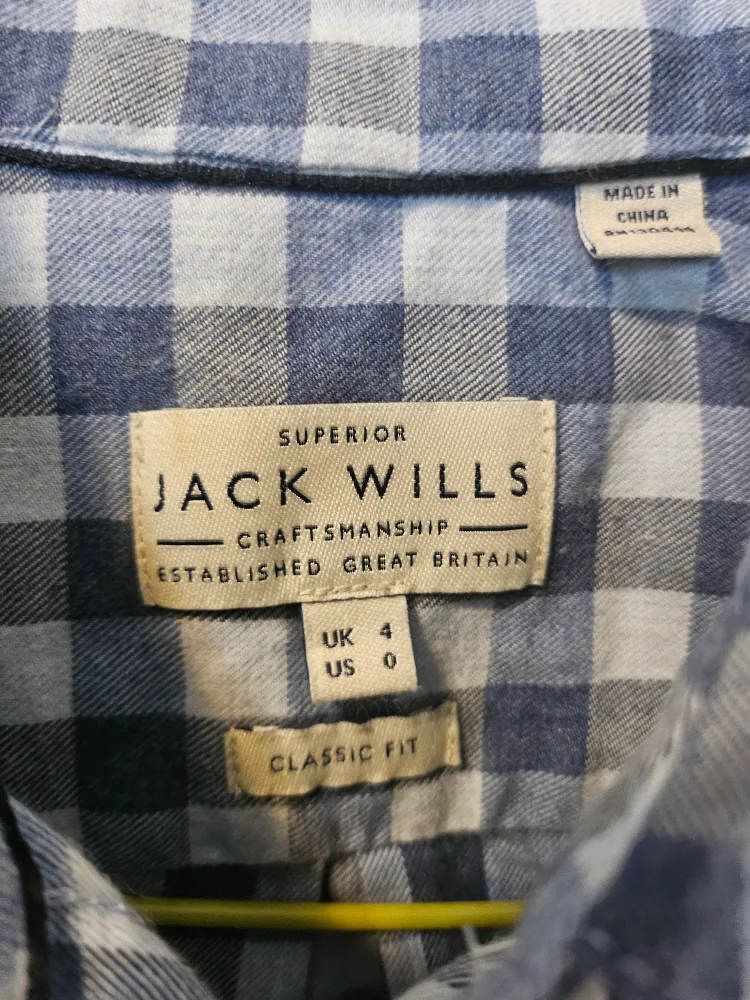 Jack Wills Blue Checkered Button-Up Shirt image indicator(2)
