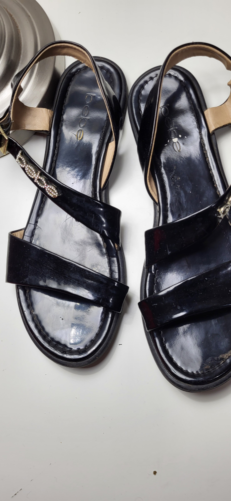 Bebe Black Sandals