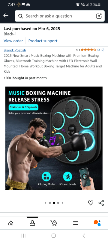 New Smart Music Boxing Machine with Premium Boxing Gloves - photo 3