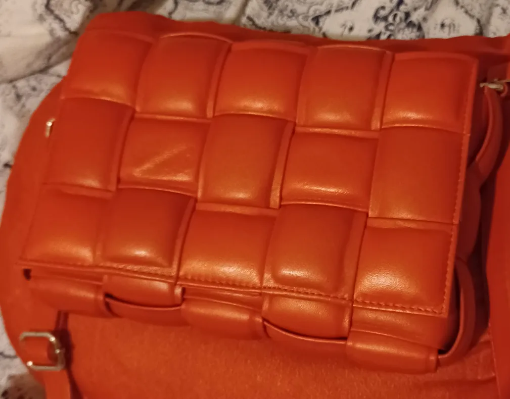 Red Quilted Crossbody Bag thumbnail