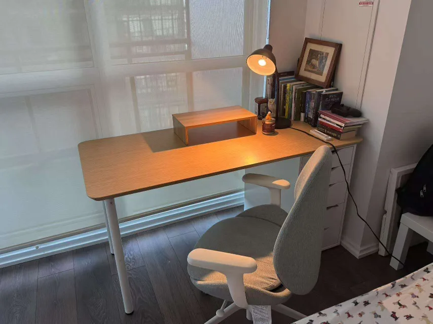 IKEA ANFALLARE / ALEX Desk - Bamboo/White thumbnail