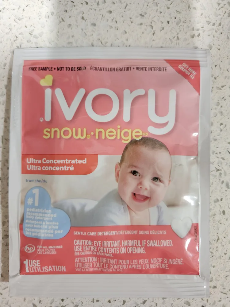 Ivory Snow Ultra Concentrated Detergent Sample #freecycle thumbnail