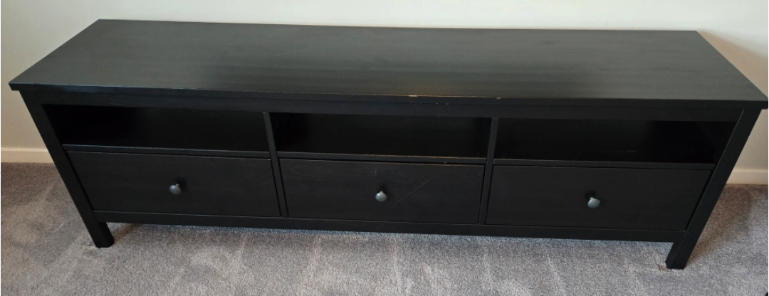 IKEA Black TV stand/Storage Unit