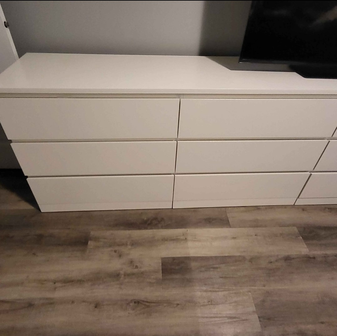 White IKEA  6-Drawer Dresser
