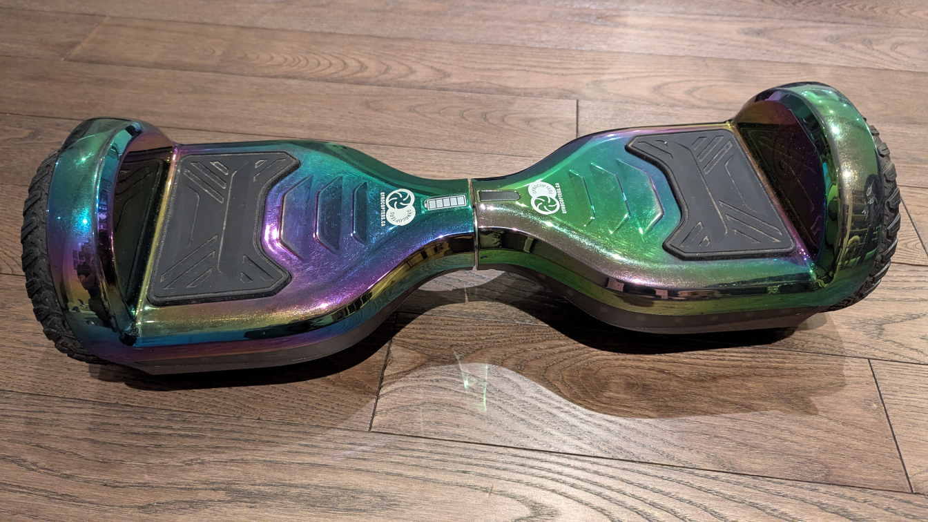 Iridescent Hoverboard with Carrying Bag
