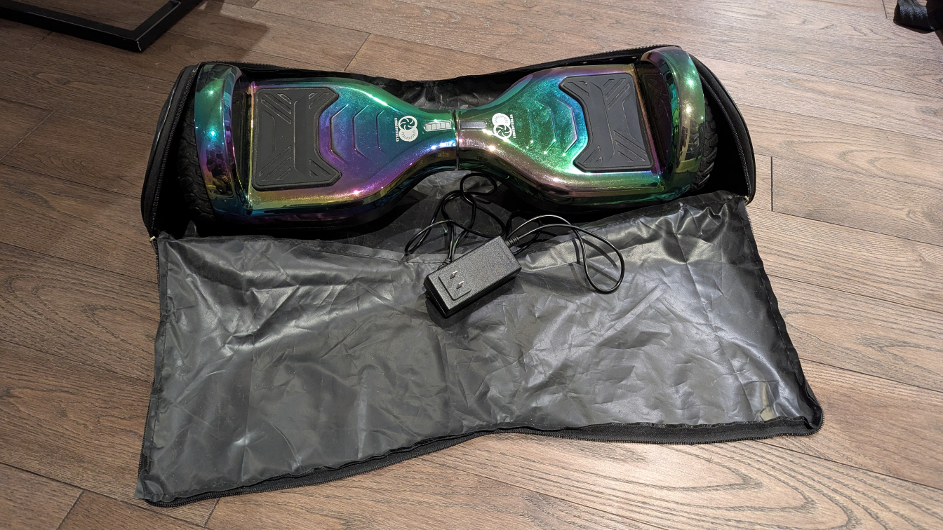 Iridescent Hoverboard with Carrying Bag - photo 2