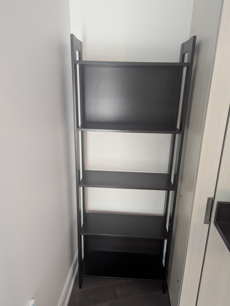 Black-Brown Ikea Ladder Bookshelf - photo 2
