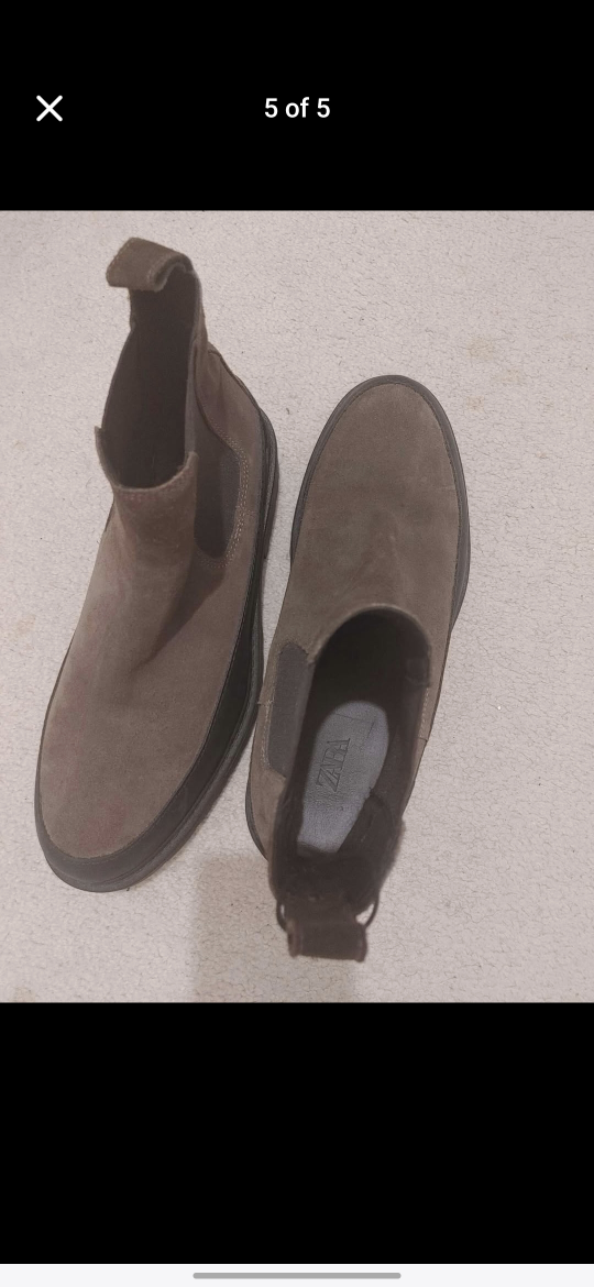 Zara Brown Suede Chelsea Boots - photo 3