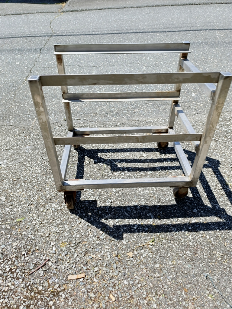 Stainless Steel Rolling Cart Frame