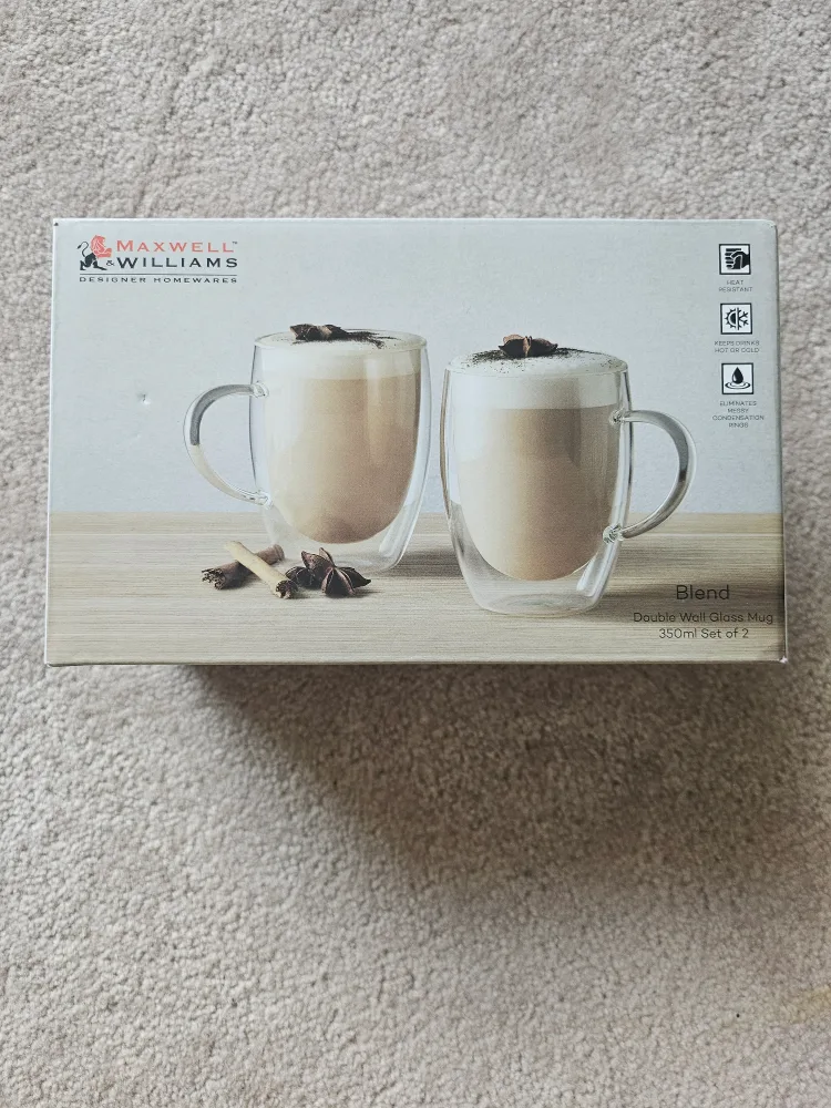 Maxwell & Williams Double Wall Glass Mugs thumbnail