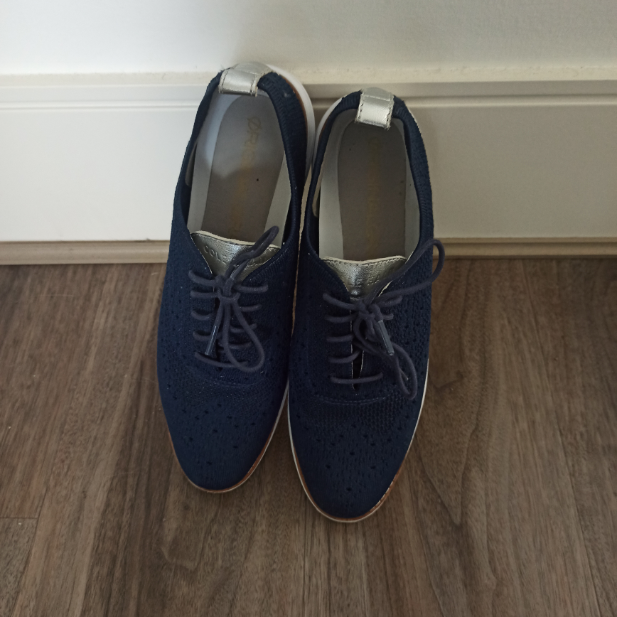 Cole Haan Blue Knit Oxford Shoes - photo 4