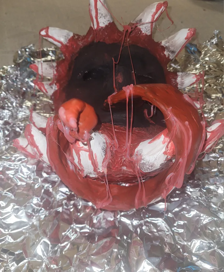 handmade Halloween mask image indicator(5)