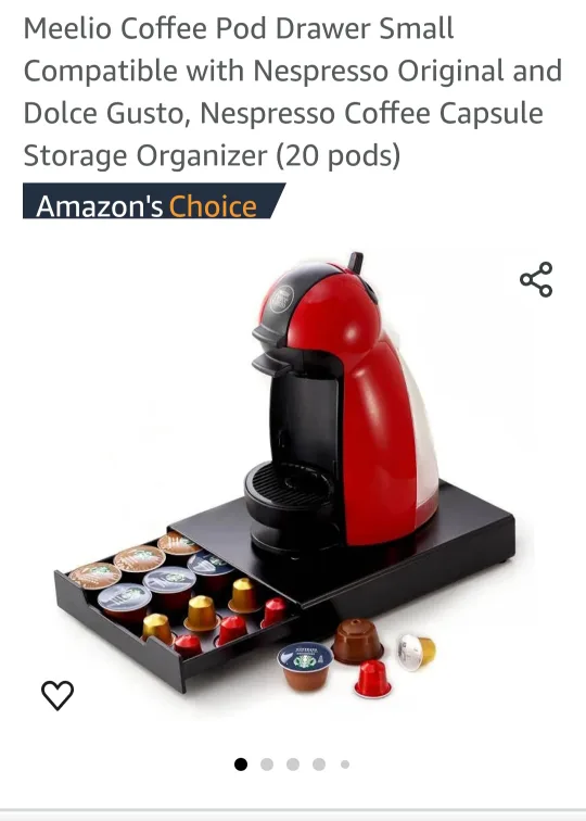 Meelio Coffee Pod Drawer - Nespresso & Dolce Gusto Compatible thumbnail