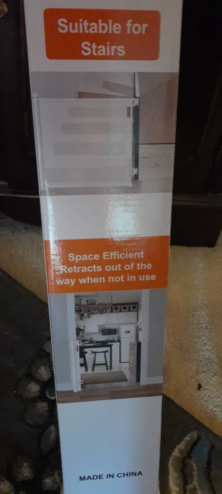 pending NEW Veraste Retractable Baby Gate - Black image indicator(2)