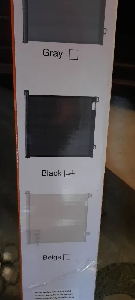 pending NEW Veraste Retractable Baby Gate - Black image indicator(5)