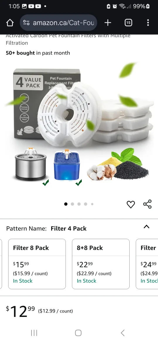 🥕 NEW: Pet Fountain Replacement Filters 🥕 image indicator(3)