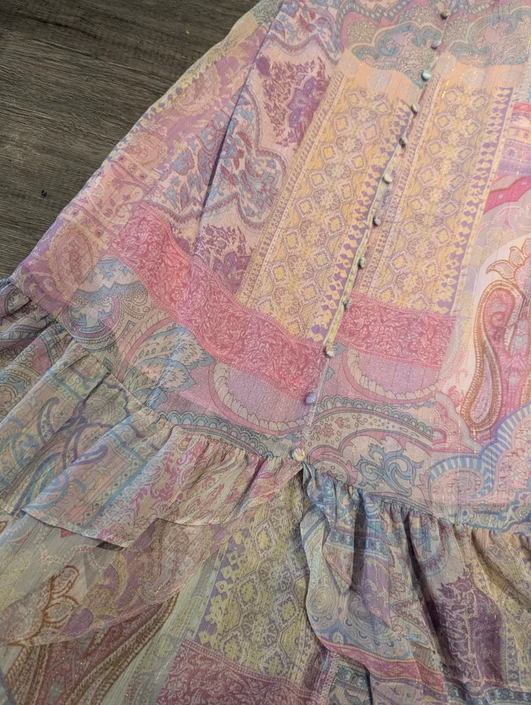 Zara Paisley Print Maxi Dress - Size M image indicator(7)