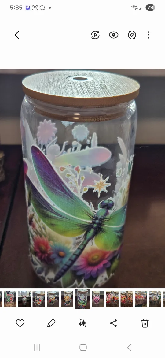 Glass Tumbler with Wooden Lid - Choice of Designs image indicator(2)