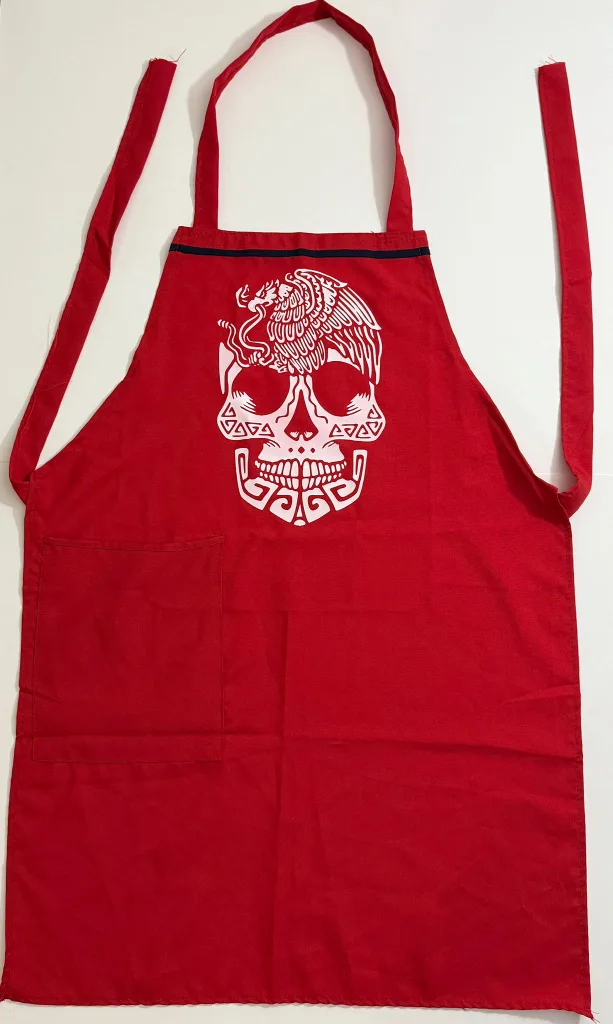 Red Calavera Apron thumbnail