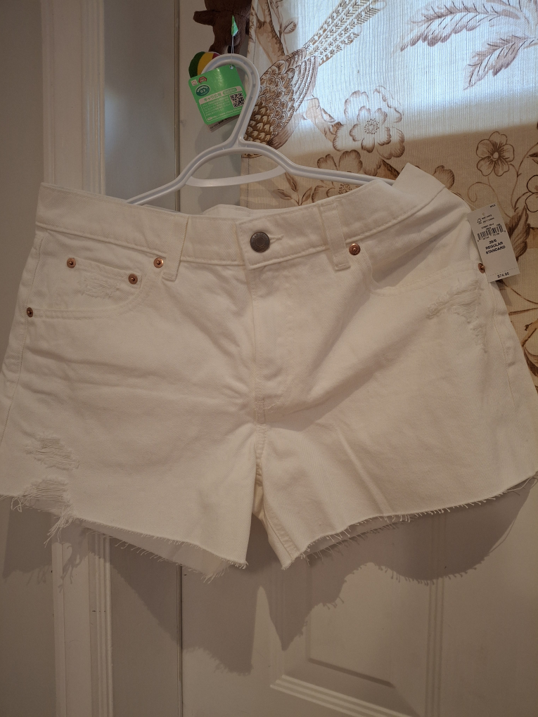 GAP White Denim Shorts