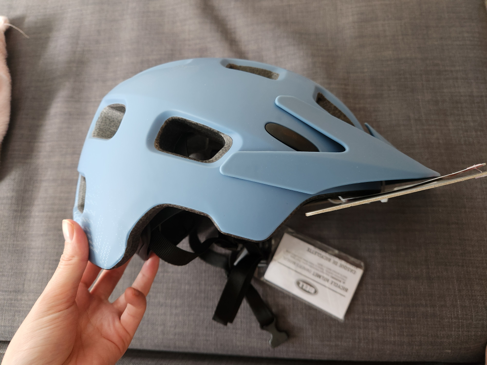 Blue Bicycle Helmet