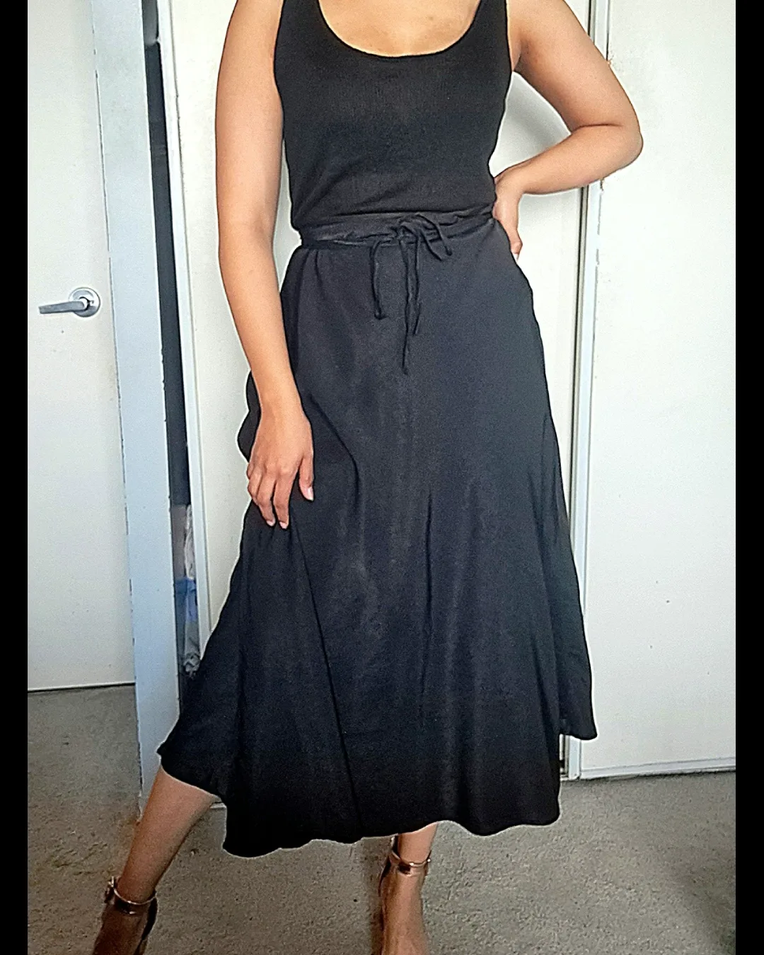 Long Black Zara Skirt thumbnail