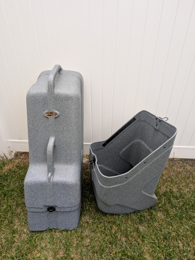 GREAT CONDITION *NO KEYS* hard shell golf club Case - photo 3