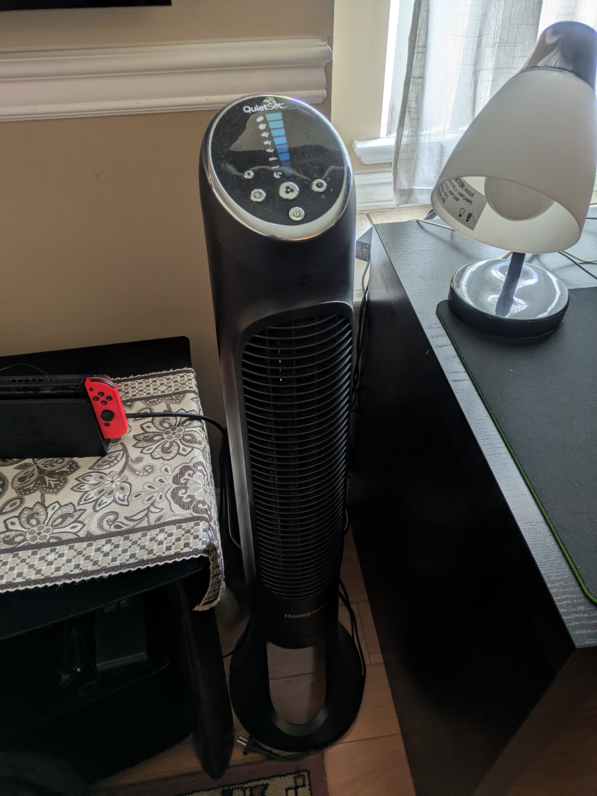 Honeywell Quickset Black Tower Fan